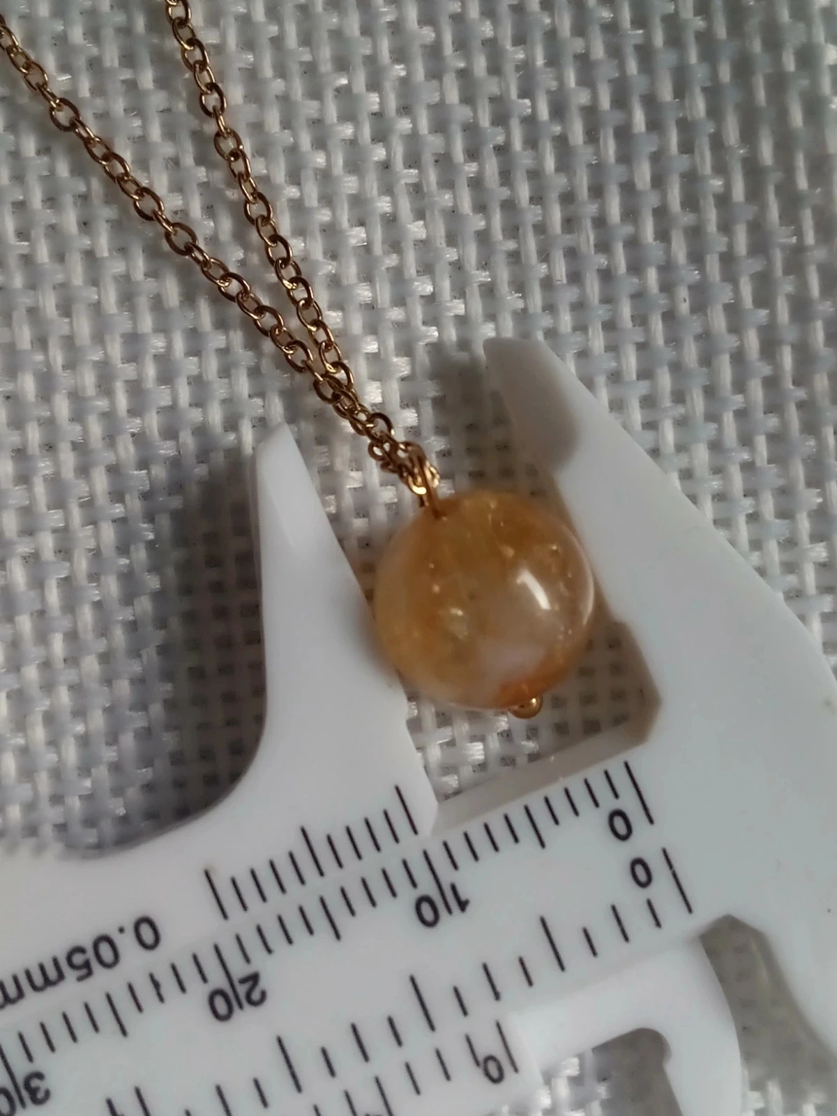 Collier natuurlijk citrien steen – photo 2